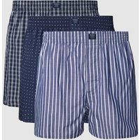 MCNEAL Boxershorts mit Label-Patch im 3er-Pack in Marine, Größe M von MCNEAL