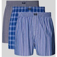 MCNEAL Boxershorts mit Label-Patch im 3er-Pack in Royal, Größe XXL von MCNEAL