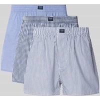 MCNEAL Boxershorts mit elastischem Bund im 3er-Pack in Blau, Größe XL von MCNEAL