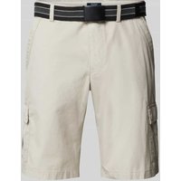 MCNEAL Cargoshorts mit Stoffgürtel in Ecru, Größe L von MCNEAL