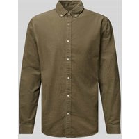 MCNEAL Freizeithemd mit Button-Down-Kragen in Khaki, Größe S von MCNEAL