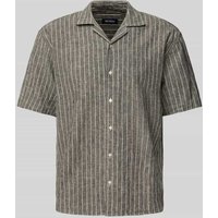 MCNEAL Regular Fit Freizeithemd aus Leinen-Baumwoll-Mix in Black, Größe XXL MCNEAL Regular Fit Freizeithemd aus Leinen-Baumwoll-Mix in Black, Größe XXL von MCNEAL
