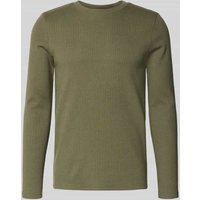 MCNEAL Longshirt mit Rundhalsausschnitt in Oliv Melange, Größe XXXL von MCNEAL