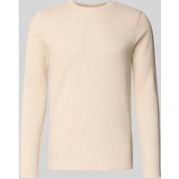 MCNEAL Longshirt mit Rundhalsausschnitt in Sand Melange, Größe L von MCNEAL