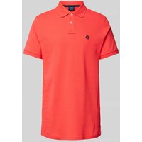 MCNEAL Poloshirt mit Label-Stitching in Rot, Größe L von MCNEAL