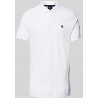 MCNEAL Poloshirt mit Label-Stitching in Weiss, Größe L von MCNEAL