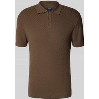 MCNEAL Poloshirt mit kurzer Knopfleiste in Mittelbraun, Größe XXXL von MCNEAL