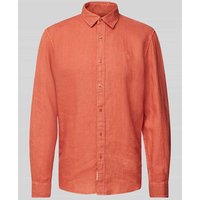 MCNEAL Regular Fit Freizeithemd aus reinem Leinen mit Logo-Stitching in Terra, Größe XXL MCNEAL Regular Fit Freizeithemd aus reinem Leinen mit Logo-Stitching in Terra, Größe XXL von MCNEAL