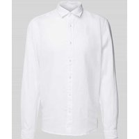 MCNEAL Regular Fit Freizeithemd aus reinem Leinen mit Logo-Stitching in Weiss, Größe M MCNEAL Regular Fit Freizeithemd aus reinem Leinen mit Logo-Stitching in Weiss, Größe M von MCNEAL