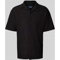 MCNEAL Regular Fit Freizeithemd mit Reverskragen in Black, Größe M von MCNEAL