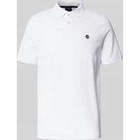 MCNEAL Regular Fit Poloshirt mit Logo-Stitching in Weiss, Größe M von MCNEAL