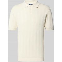 MCNEAL Regular Fit Poloshirt mit Strukturmuster in Ecru, Größe XXL von MCNEAL