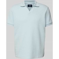 MCNEAL Regular Fit Poloshirt mit V-Ausschnitt in Hellblau, Größe XXL von MCNEAL