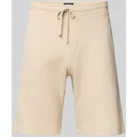 MCNEAL Regular Fit Shorts mit Strukturmuster in Beige, Größe S von MCNEAL