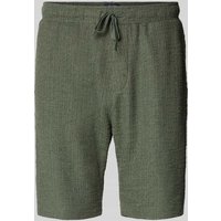 MCNEAL Regular Fit Shorts mit Strukturmuster in Khaki, Größe M von MCNEAL