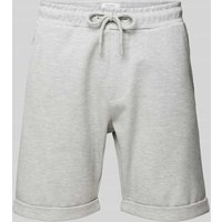 MCNEAL Regular Fit Shorts mit Tunnelzug in Hellgrau Melange, Größe L von MCNEAL