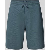 MCNEAL Relaxed Fit Sweatshorts mit Strukturmuster in Anthrazit, Größe XXL von MCNEAL