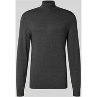MCNEAL Rollkragenpullover aus Viskose-Mix in Dunkelgrau Melange, Größe XL von MCNEAL