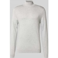 MCNEAL Rollkragenpullover aus Viskose-Mix in Mittelgrau Melange, Größe L von MCNEAL