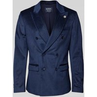 MCNEAL Slim Fit Sakko mit Brustleistentasche in Marine, Größe 44 von MCNEAL
