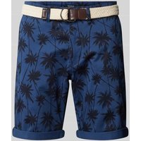 MCNEAL Slim FIt Bermudas mit Gürtel in Ocean, Größe S von MCNEAL