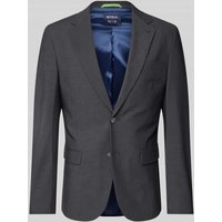 MCNEAL Slim Fit 2-Knopf-Sakko mit Pattentaschen in Anthrazit, Größe 26 von MCNEAL