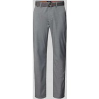 MCNEAL Slim Fit Anzughose mit Gürtel in Mittelgrau, Größe 102 von MCNEAL