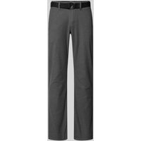 MCNEAL Slim Fit Chino mit Gürtel in Dunkelgrau, Größe 56 von MCNEAL