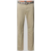 MCNEAL Slim Fit Chino mit Gürtel in Lind, Größe 52 von MCNEAL