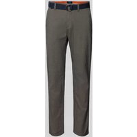 MCNEAL Slim Fit Hose mit Gürtel in Camel, Größe 50 von MCNEAL
