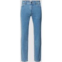 MCNEAL Slim Fit Jeans mit Knopf- und Reißverschluss in Hellblau Melange, Größe 31/32 von MCNEAL