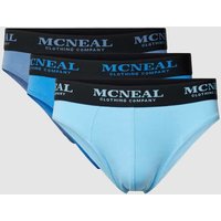 MCNEAL Slip mit Label-Bund im 3er-Pack in Jeansblau, Größe S von MCNEAL