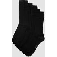 MCNEAL Socken mit elastischem Rippenbündchen im 5er-Pack in Black, Größe 47/49 von MCNEAL