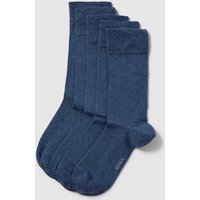 MCNEAL Socken mit elastischem Rippenbündchen im 5er-Pack in Rauchblau Melange, Größe 39/42 von MCNEAL