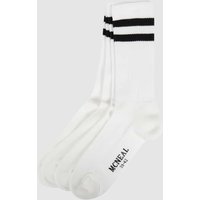 MCNEAL Sportsocken mit Stretch-Anteil im 4er-Pack in Weiss, Größe 39/42 von MCNEAL