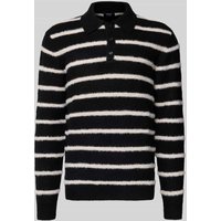 MCNEAL Strickpullover mit Kentkragen in Black, Größe XXL von MCNEAL