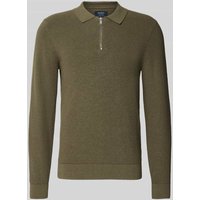 MCNEAL Strickpullover mit Reverskragen in Oliv Melange, Größe L MCNEAL Strickpullover mit Reverskragen in Oliv Melange, Größe L von MCNEAL