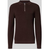 MCNEAL Strickpullover mit Reverskragen in Schoko Melange, Größe XXL MCNEAL Strickpullover mit Reverskragen in Schoko Melange, Größe XXL von MCNEAL