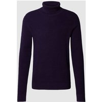 MCNEAL Strickpullover mit Rollkragen in Aubergine Melange, Größe XL von MCNEAL