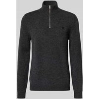 MCNEAL Strickpullover aus Lammwolle in Dunkelgrau Melange, Größe XXXL von MCNEAL