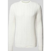 MCNEAL Strickpullover mit Zopfmuster in Offwhite, Größe M von MCNEAL