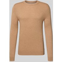 MCNEAL Strickpullover aus Woll-Mix mit Kaschmir-Anteil in Camel Melange, Größe L von MCNEAL