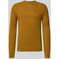 MCNEAL Strickpullover mit gerippten Abschlüssen in DEEP WATER Melange, Größe XXL von MCNEAL