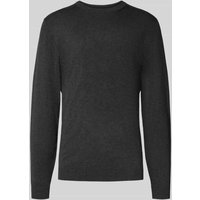 MCNEAL Strickpullover mit gerippten Abschlüssen in Dunkelgrau Melange, Größe XXL von MCNEAL