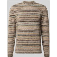 MCNEAL Strickpullover mit gerippten Abschlüssen in Dunkelrot, Größe XXL von MCNEAL