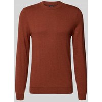 MCNEAL Strickpullover mit Kaschmir-Anteil in Dunkelrot Melange, Größe XXL von MCNEAL