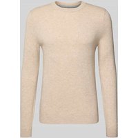 MCNEAL Strickpullover aus Woll-Mix mit Kaschmir-Anteil in Kitt Melange, Größe XXL von MCNEAL