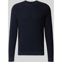 MCNEAL Strickpullover mit gerippten Abschlüssen in Marine, Größe XXL von MCNEAL