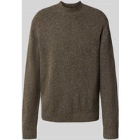MCNEAL Strickpullover mit gerippten Abschlüssen in Mittelbraun Mel, Größe XXL von MCNEAL