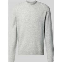 MCNEAL Strickpullover mit gerippten Abschlüssen in Mittelgrau Melange, Größe XL von MCNEAL